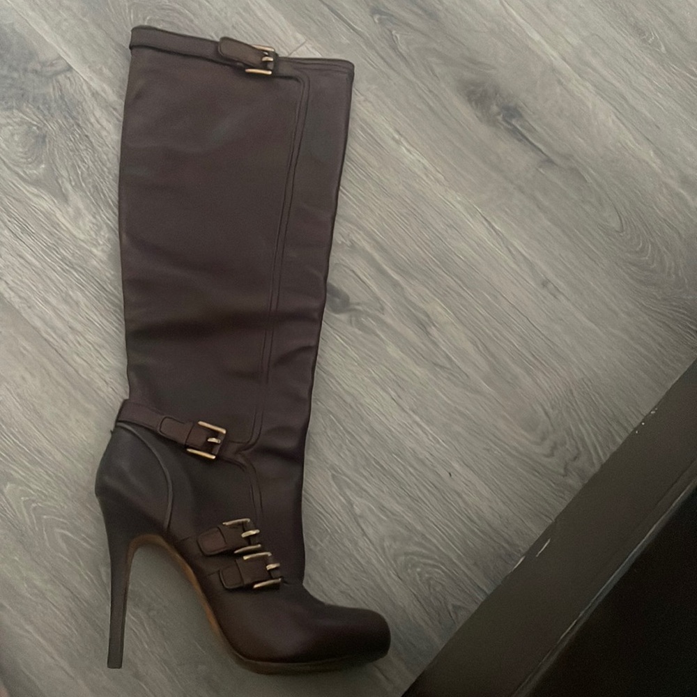 Coach knee high leather boots size 8.5 women’s